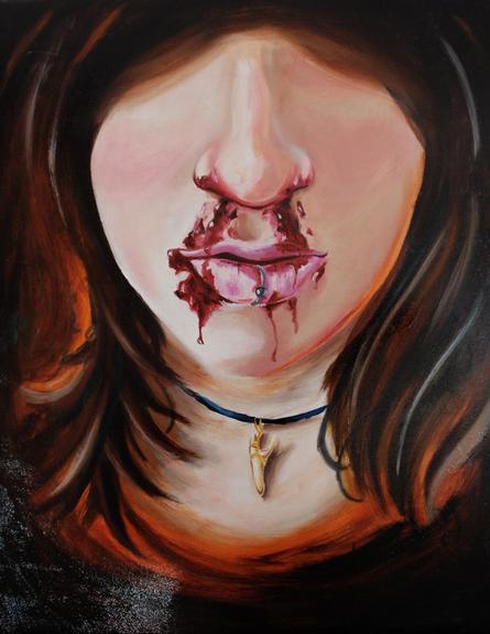 Art Galleries - Stacey Blanchard - Bloody Nose Self Portrait
